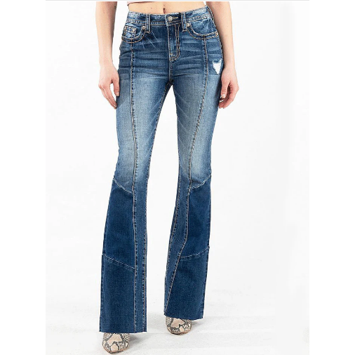 Miss Me High Rise Flare Jeans-Denim-[Womens_Boutique]-[NFR]-[Rodeo_Fashion]-[Western_Style]-Calamity's LLC