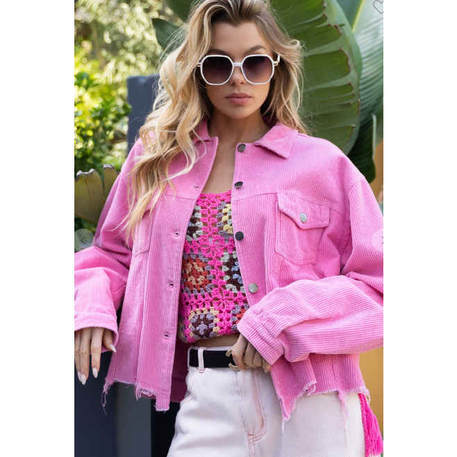 POL Hot Pink Jacket-[Womens_Boutique]-[NFR]-[Rodeo_Fashion]-[Western_Style]-Calamity's LLC