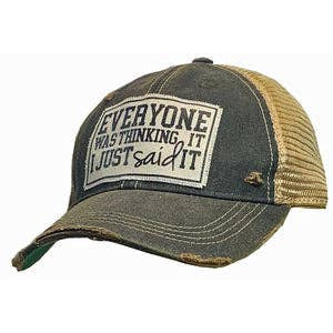Everyone Was Thinking It I Just Said It Trucker Hat Cap-Accessories-[Womens_Boutique]-[NFR]-[Rodeo_Fashion]-[Western_Style]-Calamity's LLC