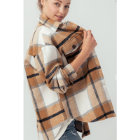 Oversized Flannel Plaid Jackets or Shackets-Coats & Jackets-[Womens_Boutique]-[NFR]-[Rodeo_Fashion]-[Western_Style]-Calamity's LLC