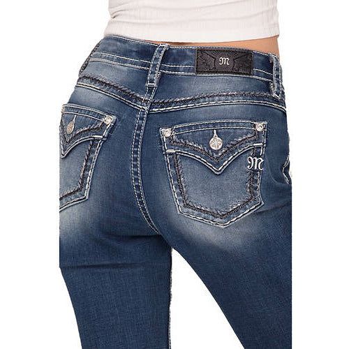 Miss Me Boot Cut Denim Jeans-Denim-[Womens_Boutique]-[NFR]-[Rodeo_Fashion]-[Western_Style]-Calamity's LLC