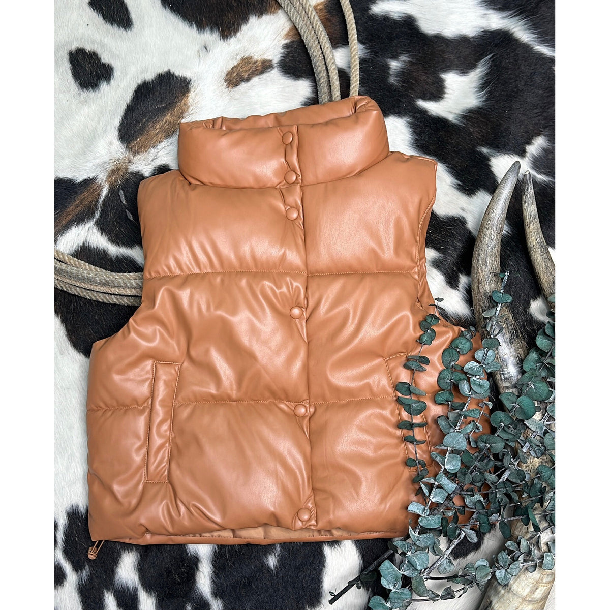 Puffer Vest-Vests-[Womens_Boutique]-[NFR]-[Rodeo_Fashion]-[Western_Style]-Calamity's LLC