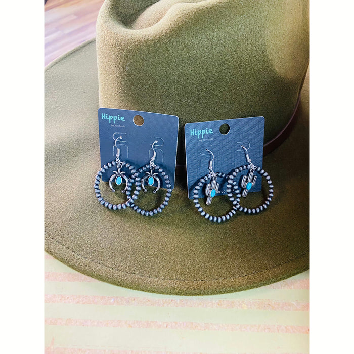 Beaded Earrings-Earrings-[Womens_Boutique]-[NFR]-[Rodeo_Fashion]-[Western_Style]-Calamity's LLC