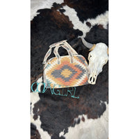Aztec Pattern Weekender Bag-Handbags-[Womens_Boutique]-[NFR]-[Rodeo_Fashion]-[Western_Style]-Calamity's LLC