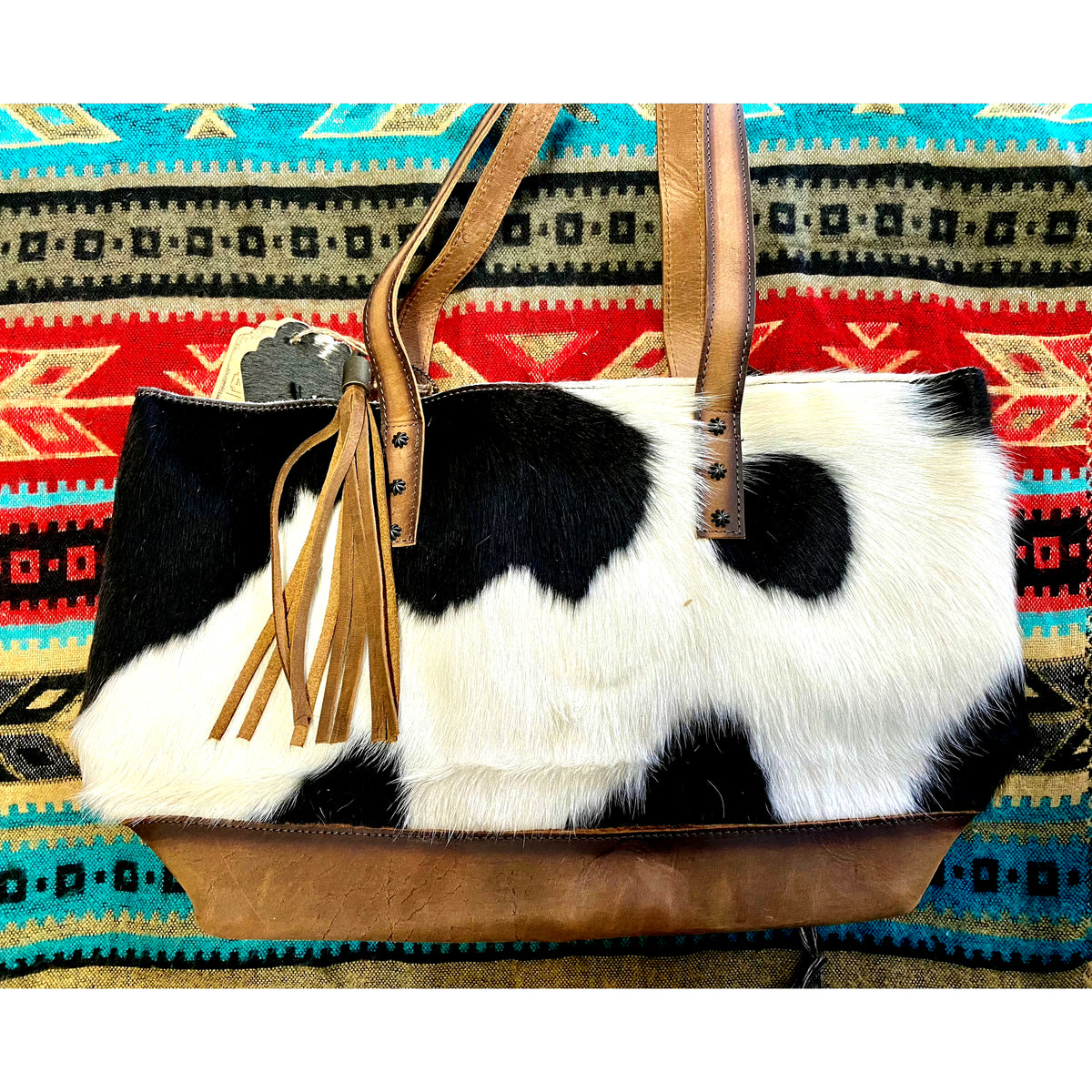 STS Cowhide Classic Tote-Handbags-[Womens_Boutique]-[NFR]-[Rodeo_Fashion]-[Western_Style]-Calamity's LLC