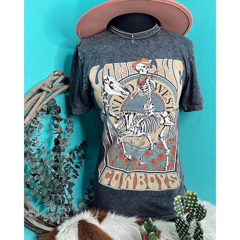 Long Live Cowboys Graphic T-Graphic Tees-[Womens_Boutique]-[NFR]-[Rodeo_Fashion]-[Western_Style]-Calamity's LLC