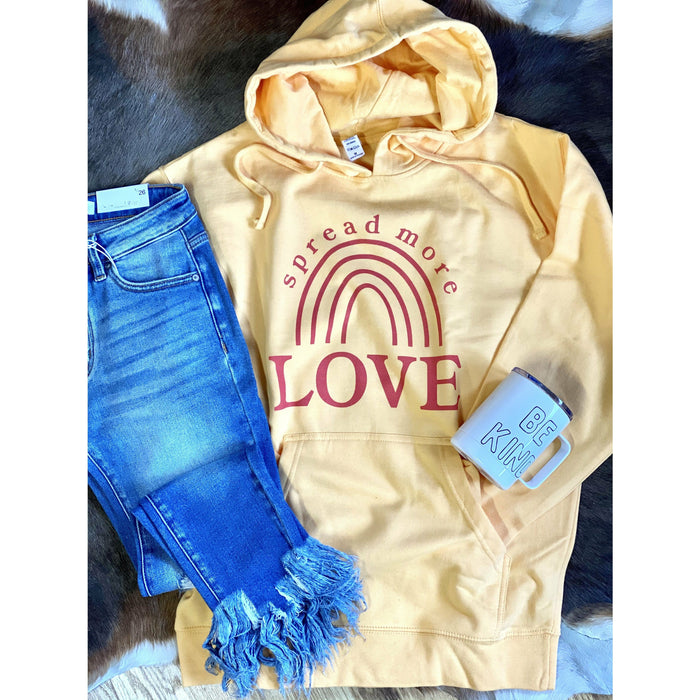 Spread more love hoodie-Graphic Sweaters-[Womens_Boutique]-[NFR]-[Rodeo_Fashion]-[Western_Style]-Calamity's LLC