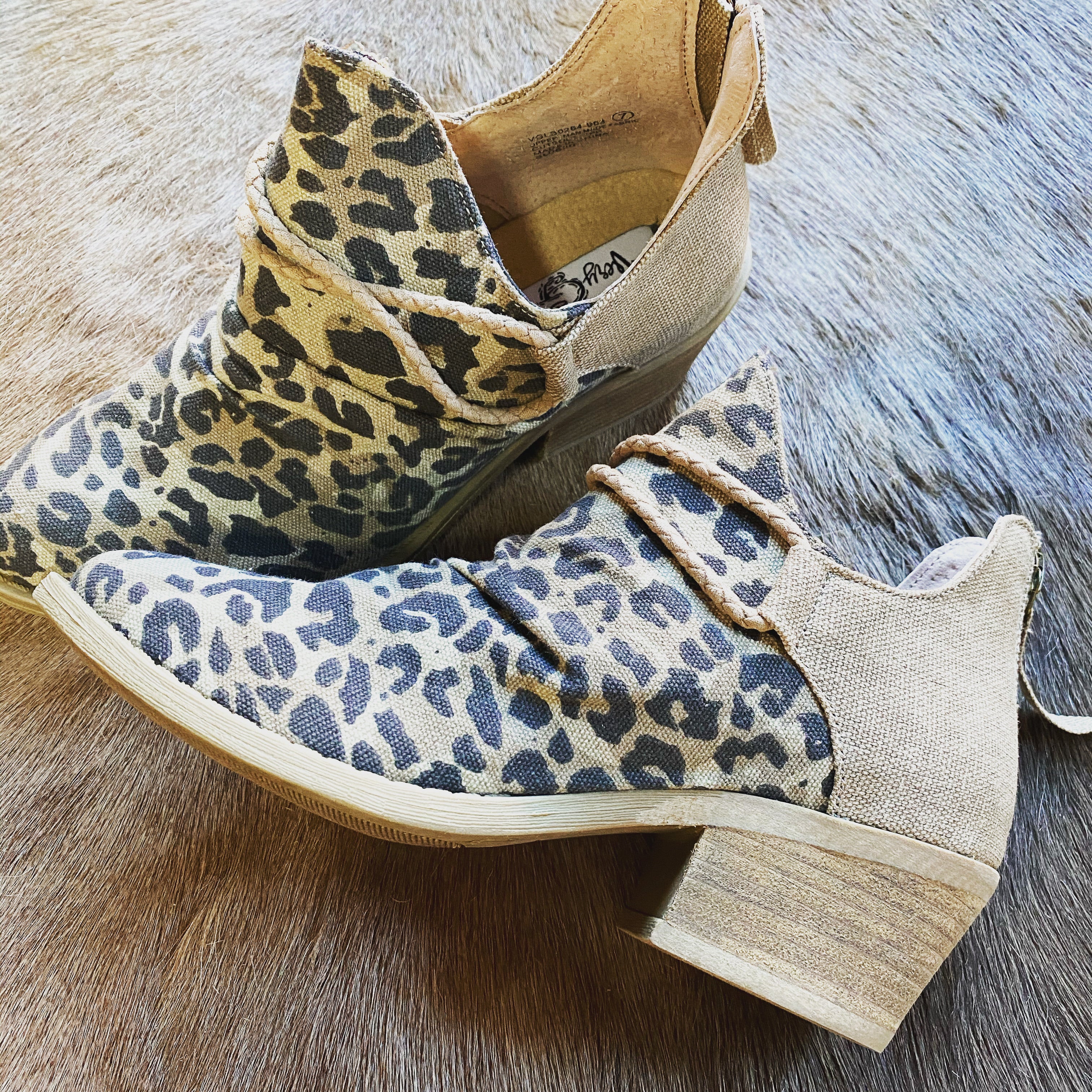 Very g leopard booties hotsell