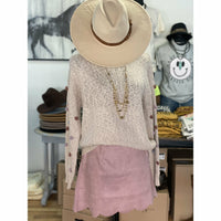 Mauve suede skirt-Skirts-[Womens_Boutique]-[NFR]-[Rodeo_Fashion]-[Western_Style]-Calamity's LLC