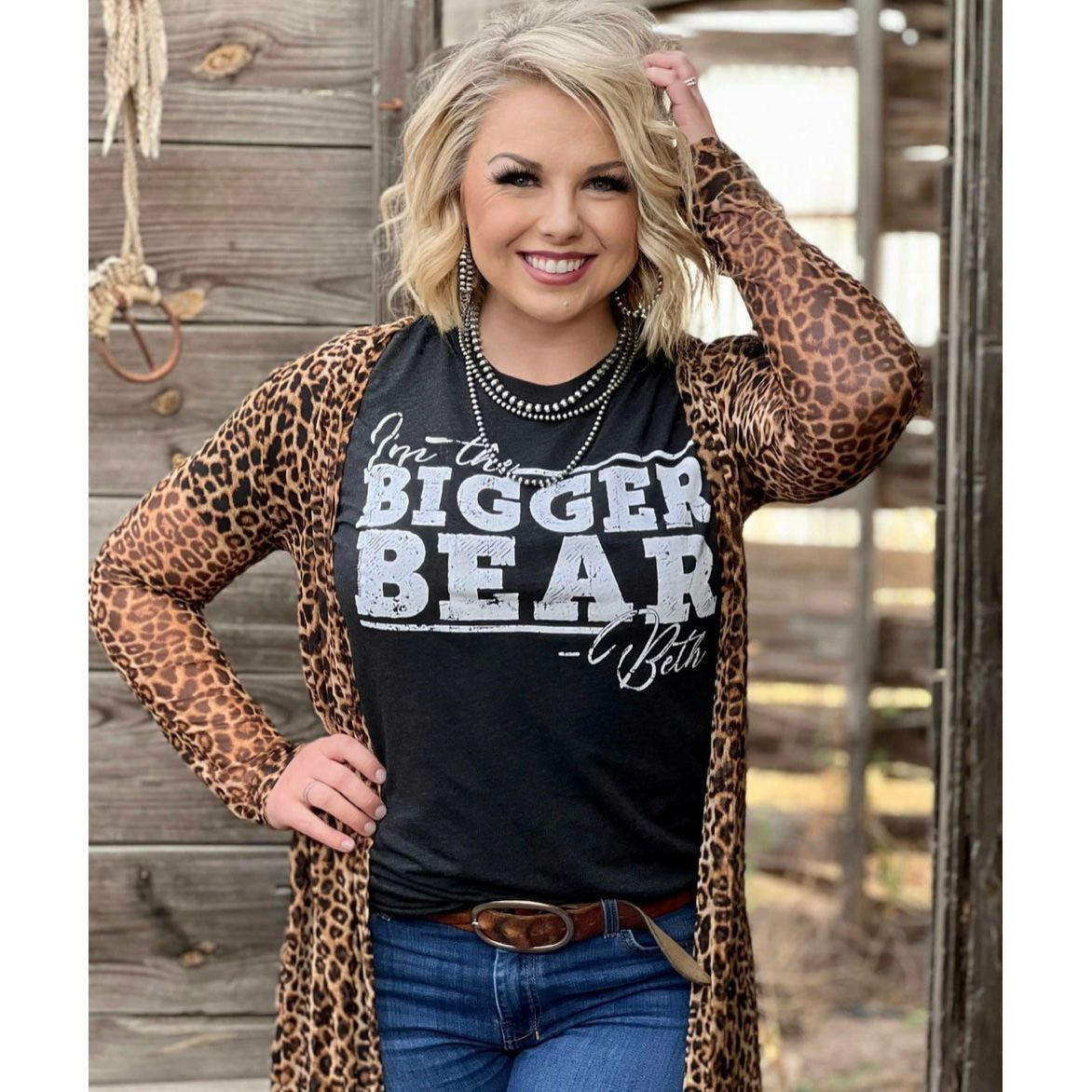 I'm the Bigger Bear-Graphic Tees-[Womens_Boutique]-[NFR]-[Rodeo_Fashion]-[Western_Style]-Calamity's LLC