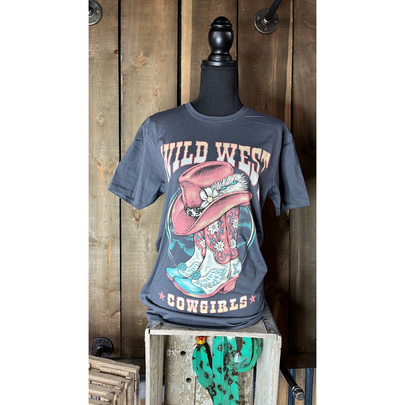 Wild West Cowgirls-Graphic Tees-[Womens_Boutique]-[NFR]-[Rodeo_Fashion]-[Western_Style]-Calamity's LLC
