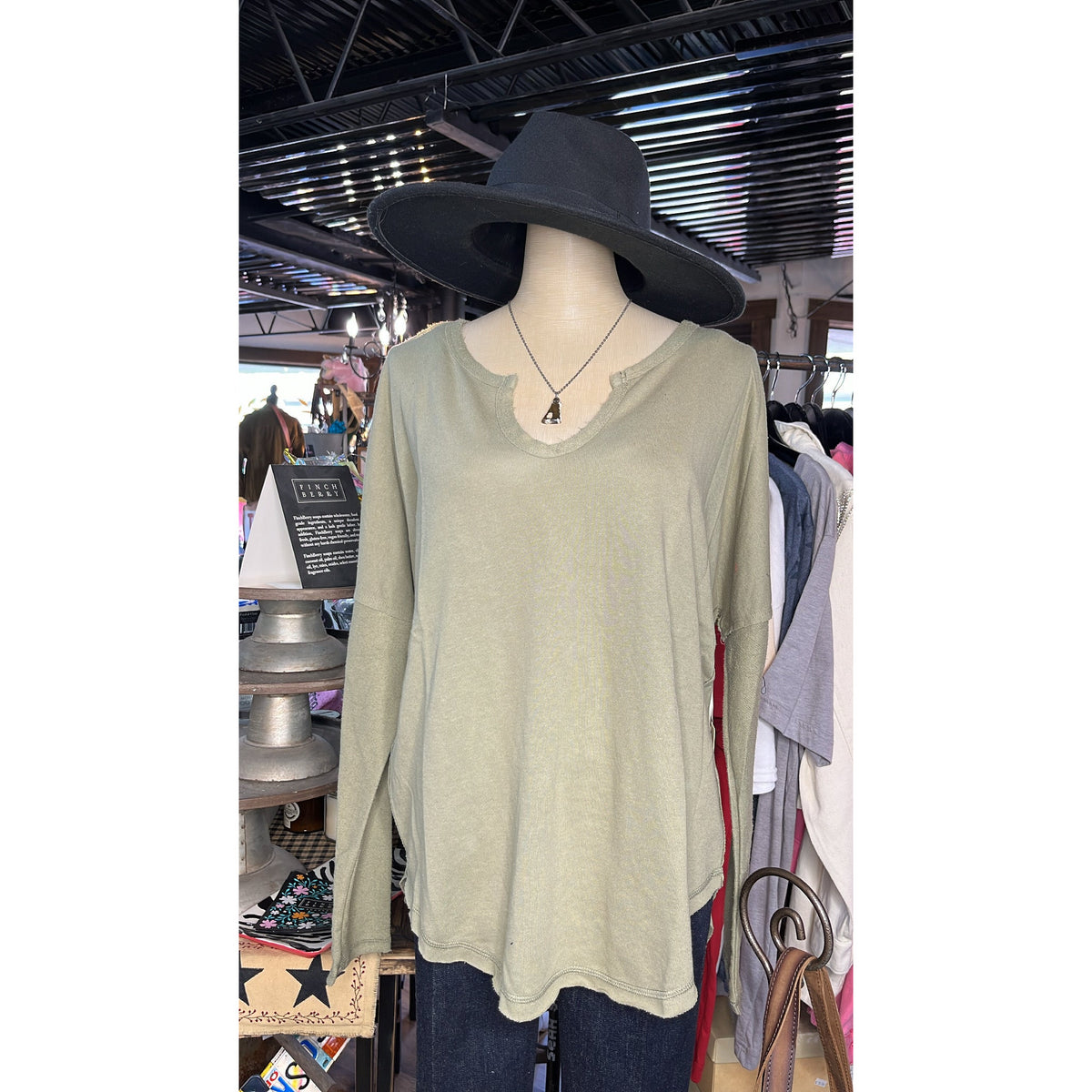 Harper Top-Long Sleeves-[Womens_Boutique]-[NFR]-[Rodeo_Fashion]-[Western_Style]-Calamity's LLC
