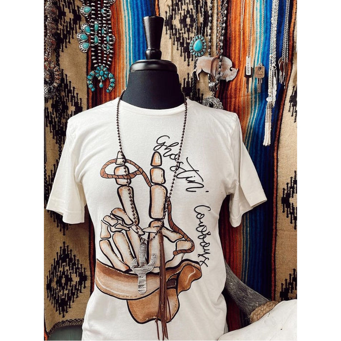 Ghostin cowboys graphic tee-Graphic Tees-[Womens_Boutique]-[NFR]-[Rodeo_Fashion]-[Western_Style]-Calamity's LLC