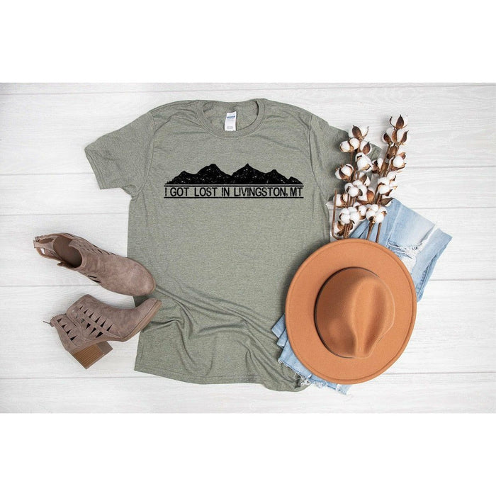 I Got Lost In Livingston Graphic T-Shirt-[Womens_Boutique]-[NFR]-[Rodeo_Fashion]-[Western_Style]-Calamity's LLC
