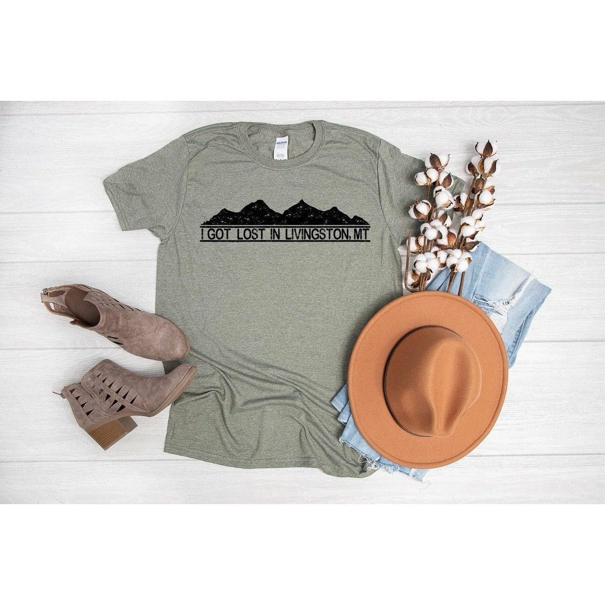 I Got Lost In Livingston Graphic T-Graphic Tees-[Womens_Boutique]-[NFR]-[Rodeo_Fashion]-[Western_Style]-Calamity's LLC