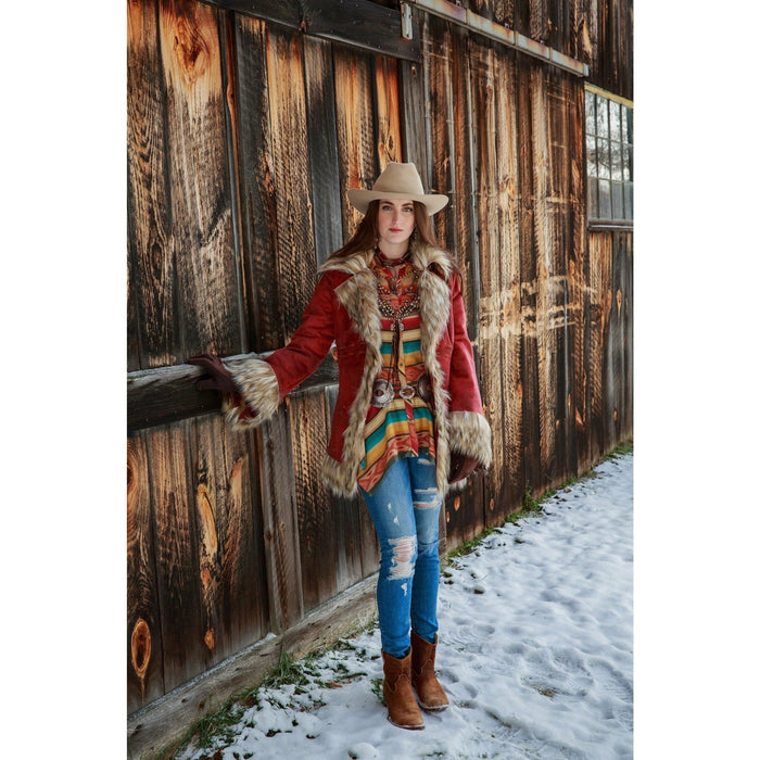 Tasha Polizzi, Maria Serape Button up-Long Sleeves-[Womens_Boutique]-[NFR]-[Rodeo_Fashion]-[Western_Style]-Calamity's LLC