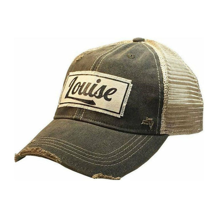 Louise Distressed Trucker Cap-Hats-[Womens_Boutique]-[NFR]-[Rodeo_Fashion]-[Western_Style]-Calamity's LLC