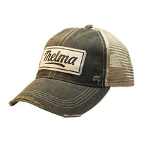 Thelma Distressed Trucker Cap-Hats-[Womens_Boutique]-[NFR]-[Rodeo_Fashion]-[Western_Style]-Calamity's LLC