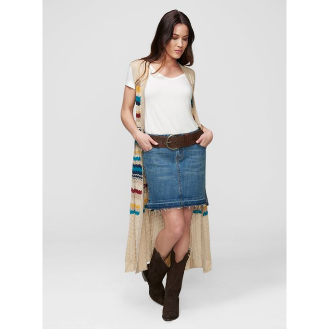 Stetson Apparel Stretch Denim Skirt-Skirts-[Womens_Boutique]-[NFR]-[Rodeo_Fashion]-[Western_Style]-Calamity's LLC