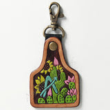 Tooled Leather Keychain-[Womens_Boutique]-[NFR]-[Rodeo_Fashion]-[Western_Style]-Calamity's LLC